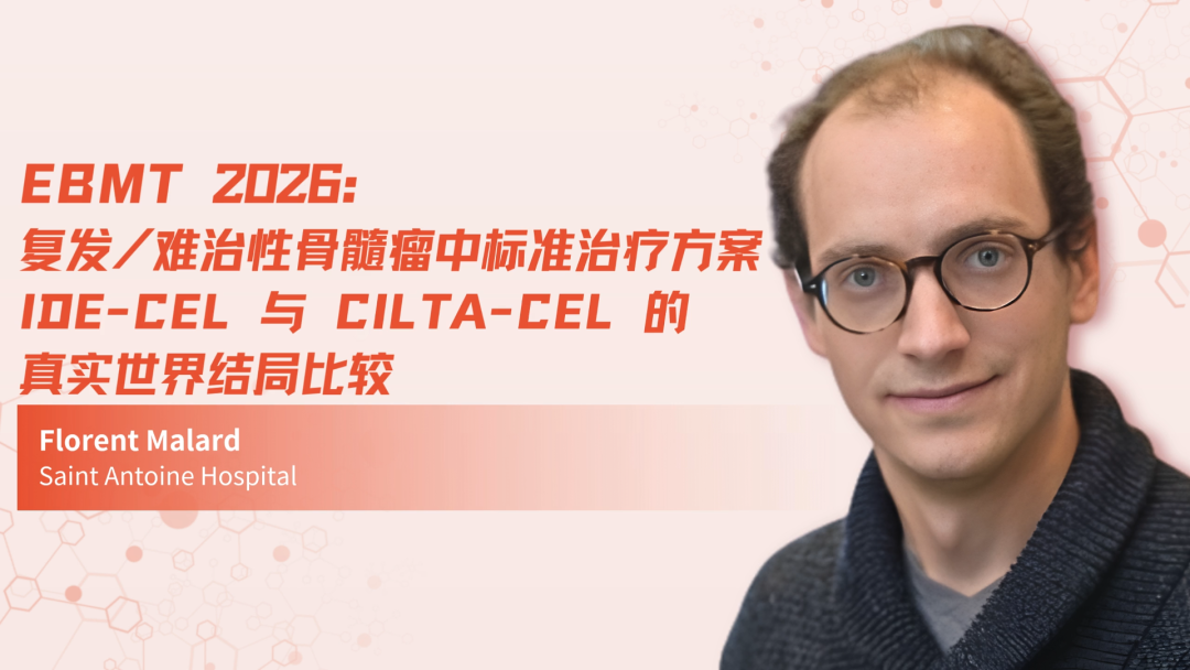 EBMT 2026 | 复发/难治性骨髓瘤中标准治疗方案 ide-cel 与 cilta-cel 的真实世界结局比较